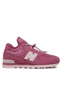 Sneakersy New Balance GV574HP1 Fioletowy ze sklepu eobuwie.pl w kategorii Buty sportowe damskie - zdjęcie 181287785