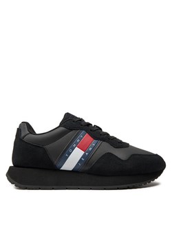Sneakersy Tommy Jeans Tjm Modern Runner EM0EM01316 Czarny ze sklepu eobuwie.pl w kategorii Buty sportowe męskie - zdjęcie 181287788