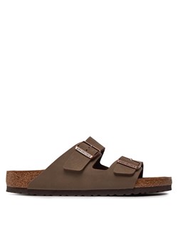 Klapki Birkenstock Arizona Birko-Flor nubuk 151181 Brązowy ze sklepu eobuwie.pl w kategorii Klapki męskie - zdjęcie 181287836