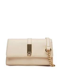 Torebka Tommy Hilfiger Th Heritage Mini Crossover Chain AW0AW17222 Beżowy ze sklepu eobuwie.pl w kategorii Kopertówki - zdjęcie 181288419