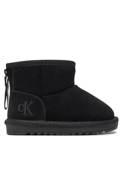 Śniegowce Calvin Klein Jeans Fur Boot V3A5-81036-0187 M Czarny ze sklepu eobuwie.pl w kategorii Buty zimowe dziecięce - zdjęcie 181288506