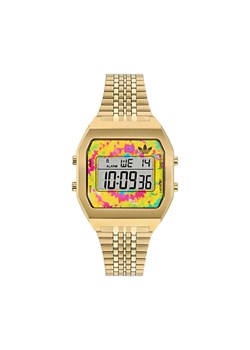 Zegarek adidas Digital Two AOST24559 Złoty ze sklepu eobuwie.pl w kategorii Zegarki - zdjęcie 181288629