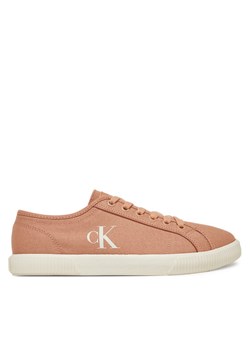 Tenisówki Calvin Klein Jeans Ess Vulc Low Cv Mg Wn YW0YW01762 Koralowy ze sklepu eobuwie.pl w kategorii Trampki damskie - zdjęcie 181288827