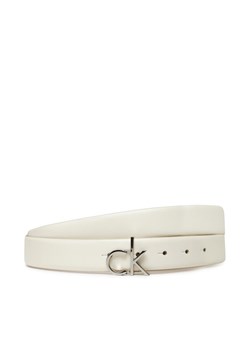 Pasek Damski Calvin Klein Ck Buckle Belt 3.0_Smooth K60K613156 Biały ze sklepu eobuwie.pl w kategorii Paski damskie - zdjęcie 181289059