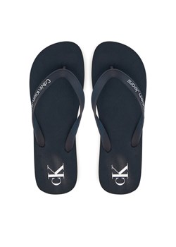 Japonki Calvin Klein Jeans Beach Sandal Transparent Tpu YM0YM01267 Granatowy ze sklepu eobuwie.pl w kategorii Klapki męskie - zdjęcie 181289325