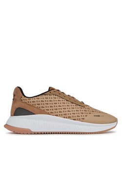 Sneakersy Boss Evo Runn 50513016 10259043 01 Beżowy ze sklepu eobuwie.pl w kategorii Buty sportowe męskie - zdjęcie 181289337