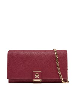 Torebka Tommy Hilfiger Th Her Flap W/Chain AW0AW17403 Czerwony ze sklepu eobuwie.pl w kategorii Kopertówki - zdjęcie 181289565