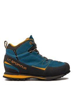 Trekkingi La Sportiva Boulder X Mid Gtx GORE-TEX 17EBY Granatowy ze sklepu eobuwie.pl w kategorii Buty trekkingowe męskie - zdjęcie 181289955