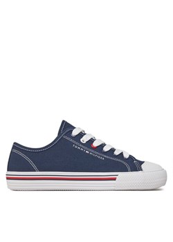 Trampki Tommy Hilfiger Low Cut Lace Up Sneaker T3X9-33324-0890 S Granatowy ze sklepu eobuwie.pl w kategorii Trampki dziecięce - zdjęcie 181290187