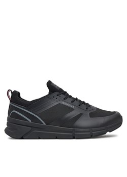 Sneakersy Tommy Hilfiger Modern Comfort Run Mix FM0FM05471 Czarny ze sklepu eobuwie.pl w kategorii Buty sportowe męskie - zdjęcie 181290218