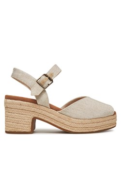 Espadryle Toms Isla Peep Toe 10021977 Écru ze sklepu eobuwie.pl w kategorii Espadryle damskie - zdjęcie 181290755