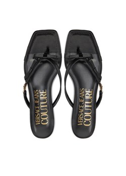Japonki Versace Jeans Couture 76VA3S68 ZS185 899 Czarny ze sklepu eobuwie.pl w kategorii Klapki damskie - zdjęcie 181291536