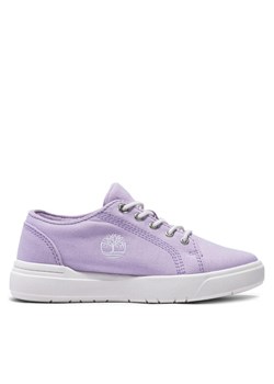 Sneakersy Timberland Seneca Bay Low Lace Sneaker TB0A695NEY21 Fioletowy ze sklepu eobuwie.pl w kategorii Trampki dziecięce - zdjęcie 181291556