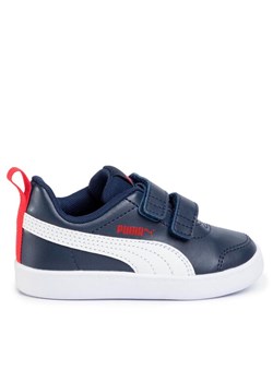 Sneakersy Puma Courtflex V2 V Inf 371544 01 Granatowy ze sklepu eobuwie.pl w kategorii Buciki niemowlęce - zdjęcie 181292018