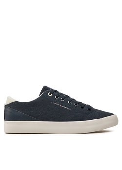 Tenisówki Tommy Hilfiger Th Hi Vulc Low Summer Cvs FM0FM05056 Granatowy ze sklepu eobuwie.pl w kategorii Trampki męskie - zdjęcie 181292245