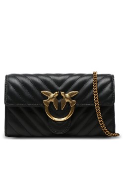 Torebka Pinko Love One Wallet C PE 23 PLTT 100062 A0GK Czarny ze sklepu eobuwie.pl w kategorii Kopertówki - zdjęcie 181292366