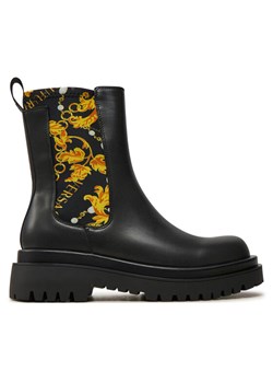 Sztyblety Versace Jeans Couture Drew 77VA3S60 Czarny ze sklepu eobuwie.pl w kategorii Botki - zdjęcie 181292498
