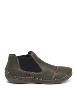 Sztyblety Rieker 52590-54 Khaki ze sklepu eobuwie.pl w kategorii Botki - zdjęcie 181292759