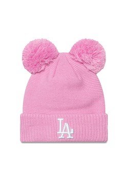 Czapka New Era Wmns Double Pom 60565279 Różowy ze sklepu eobuwie.pl w kategorii Czapki zimowe damskie - zdjęcie 181292769