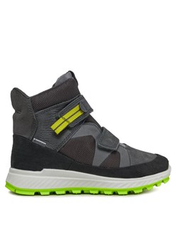 Śniegowce ECCO Exostrike Kids GORE-TEX 76195256780 Szary ze sklepu eobuwie.pl w kategorii Buty zimowe dziecięce - zdjęcie 181292785