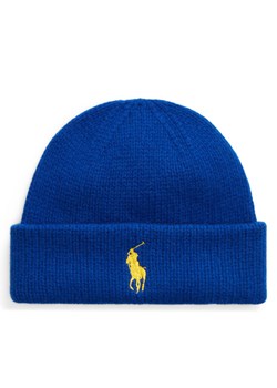 Czapka Polo Ralph Lauren 455931421002 Niebieski ze sklepu eobuwie.pl w kategorii Czapki zimowe damskie - zdjęcie 181292939