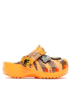 Klapki Crocs Crocs Jurassic World Clasic Clog T 208848 Pomarańczowy ze sklepu eobuwie.pl w kategorii Klapki damskie - zdjęcie 181293395