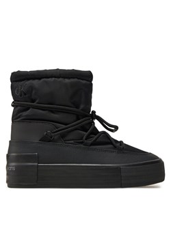 Botki Calvin Klein Jeans Vulc Flatform Snow Boot Wn YW0YW01591 Czarny ze sklepu eobuwie.pl w kategorii Botki - zdjęcie 181293769