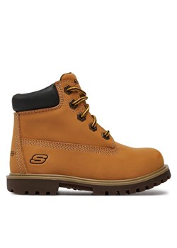 Trapery Skechers Mitigate 93163L/WTN Brązowy - id: 0000198651169 - marki Skechers - 181293859 Trapery Skechers Mitigate 93163L/WTN Brązowy ze sklepu eobuwie.pl w kategorii Buty zimowe dziecięce - zdjęcie 181293859