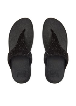 Japonki FitFlop Lulu EC5 Czarny ze sklepu eobuwie.pl w kategorii Klapki damskie - zdjęcie 181294208