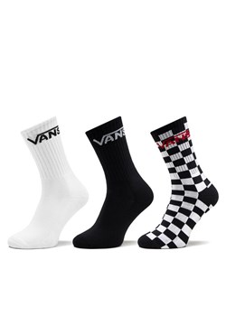 Zestaw 3 par wysokich skarpet męskich Vans Classic Crew VN000F0XY281 Czarny ze sklepu eobuwie.pl w kategorii Skarpetki męskie - zdjęcie 181294246