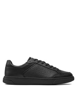 Sneakersy Calvin Klein Low Top Lace Up Lth Perf Mono HM0HM01428 Czarny ze sklepu eobuwie.pl w kategorii Buty sportowe męskie - zdjęcie 181294569