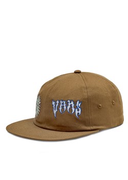 Czapka z daszkiem Vans Sunface Jockey VN000GKACR61 Brązowy ze sklepu eobuwie.pl w kategorii Czapki z daszkiem damskie - zdjęcie 181294677
