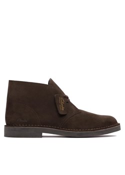 Trzewiki Clarks Desert Bt Evo Dark Brązowy ze sklepu eobuwie.pl w kategorii Buty zimowe męskie - zdjęcie 181294778