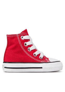 Trampki Converse Inft Chuck Taylor All Star Hi 7J232C Czerwony ze sklepu eobuwie.pl w kategorii Buty dziecięce - zdjęcie 181294998