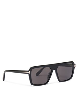 Okulary przeciwsłoneczne Tom Ford Vincent FT1176 01A Czarny ze sklepu eobuwie.pl w kategorii Okulary przeciwsłoneczne męskie - zdjęcie 181295218