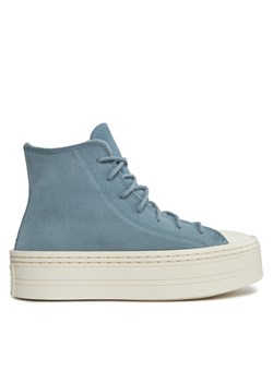 Trampki Converse Chuck Taylor As Modern Lift A06816C Niebieski ze sklepu eobuwie.pl w kategorii Trampki damskie - zdjęcie 181295709