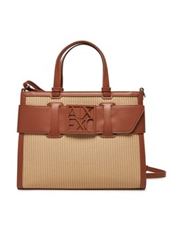 Torebka Armani Exchange XW000920 AF13673 U6164 Beżowy ze sklepu eobuwie.pl w kategorii Kuferki - zdjęcie 181296487