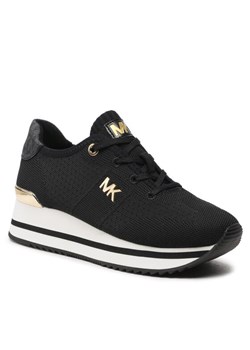 Sneakersy MICHAEL Michael Kors Monique Knit Trainer 43F1MQFSBD Czarny ze sklepu eobuwie.pl w kategorii Buty sportowe damskie - zdjęcie 181296496