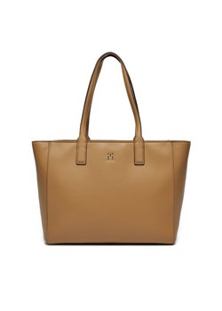 Torebka Tommy Hilfiger AW0AW16905 Beżowy ze sklepu eobuwie.pl w kategorii Torby Shopper bag - zdjęcie 181296505