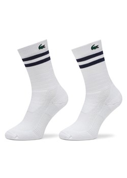 Skarpety wysokie unisex Lacoste RA1095 Biały ze sklepu eobuwie.pl w kategorii Skarpetki męskie - zdjęcie 181296589