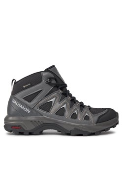 Trekkingi Salomon X Braze Mid GORE-TEX L47181200 Czarny ze sklepu eobuwie.pl w kategorii Buty trekkingowe damskie - zdjęcie 181297035