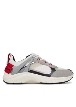 Sneakersy HUGO 50541703 Szary ze sklepu eobuwie.pl w kategorii Buty sportowe męskie - zdjęcie 181297219
