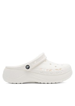 Klapki Crocs BAYA PLATFORM CLOG 208186-100 Biały ze sklepu eobuwie.pl w kategorii Klapki damskie - zdjęcie 181297358