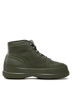 Śniegowce Moon Boot Luna Trek Mid Nylon 80D2480080 Khaki ze sklepu eobuwie.pl w kategorii Buty zimowe męskie - zdjęcie 181297467
