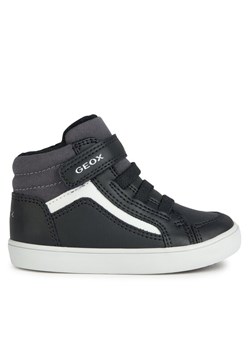 Sneakersy Geox B Gisli Boy B361NF 05410 C0005 M Czarny ze sklepu eobuwie.pl w kategorii Półbuty dziecięce - zdjęcie 181297487