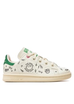 Sneakersy adidas Stan Smith C GY1790 Écru ze sklepu eobuwie.pl w kategorii Buty sportowe dziecięce - zdjęcie 181297659