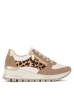 Sneakersy Rieker N8308-64 Beżowy ze sklepu eobuwie.pl w kategorii Buty sportowe damskie - zdjęcie 181298045