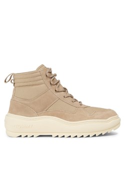 Trzewiki Tommy Jeans Tjm Mix Material Boot EM0EM01245 Khaki ze sklepu eobuwie.pl w kategorii Buty zimowe męskie - zdjęcie 181298306