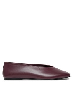 Baleriny Calvin Klein HW0HW02441 Bordowy ze sklepu eobuwie.pl w kategorii Balerinki - zdjęcie 181298898