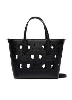 Torebka MICHAEL Michael Kors Eliza 30S4SZAT0P Czarny ze sklepu eobuwie.pl w kategorii Torby Shopper bag - zdjęcie 181299077